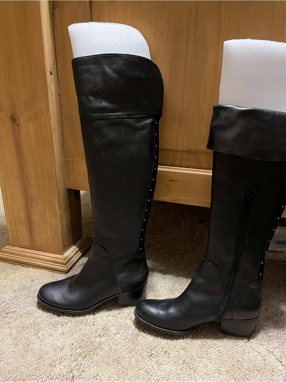 Vince Camuto Black/Black VC-BRIELLA Boot Box